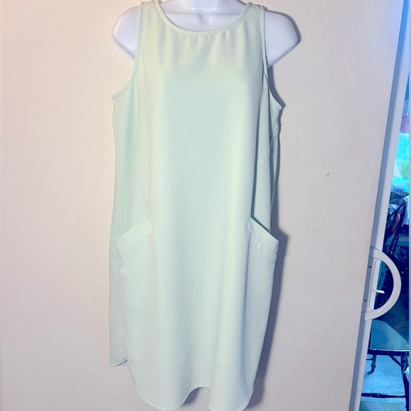 Jack by BB Dakota mint green Sheath Mini Dress Sleeveless Crew Neck - Picture 1 of 7